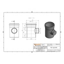 KGRE Tubo de limpieza DN/OD 315 con tapa redonda-1